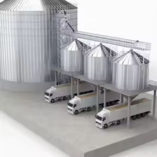 500 Tons to 5,000 Tons Wheat Storage Steel Silo Tank