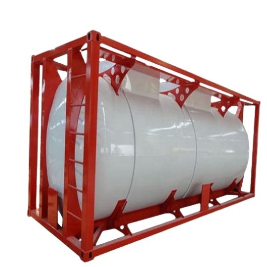 1,000 Gallon Portable Liquid _ Gas Helium Storage Tank with ISO Frame