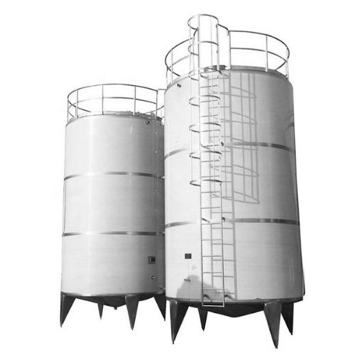 20,000 Liters Jacketed Stainless Steel Olive Oil Storage Tank with Optional Mixing System