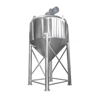 400 Gallon Stainless Steel Cone Bottom Mixing Tank