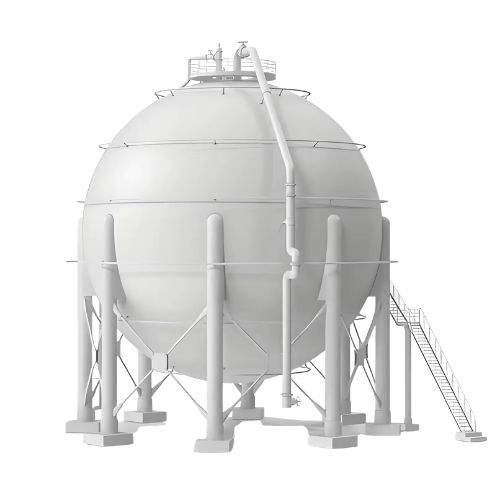 Anti-Corrosion 3,000m³ Carbon Steel Butane Storage Tank