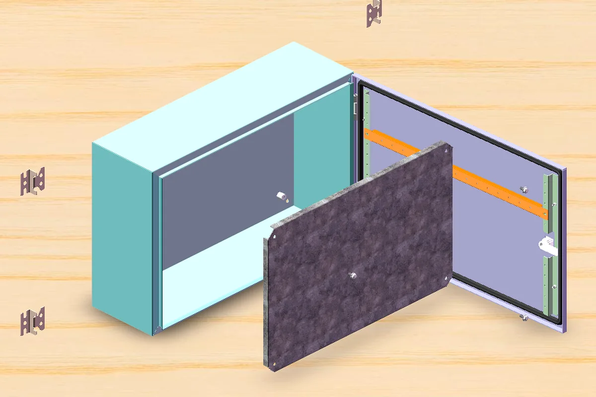 Schéma éclaté 3D réel du boîtier électrique KDM