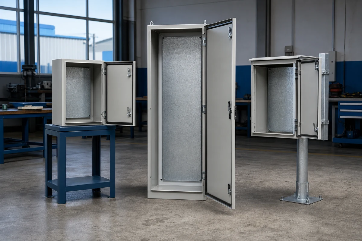 Different electrical enclosure formats for project review