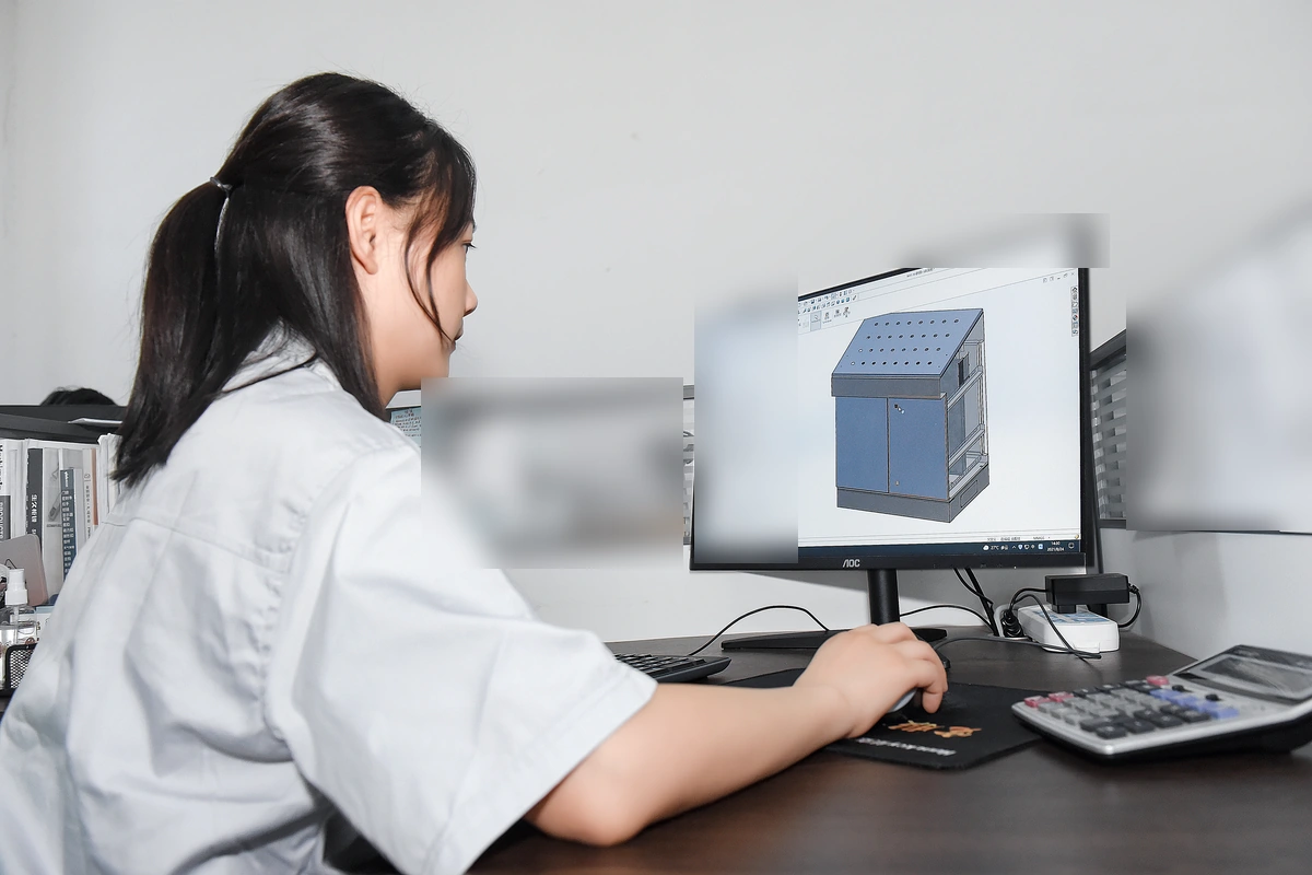 KDM enclosure manufacturing workplace scene 1